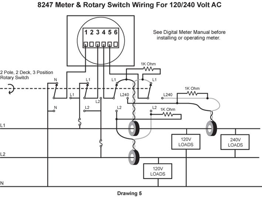 Current Transformer Wiring Diagram from www.bluesea.com